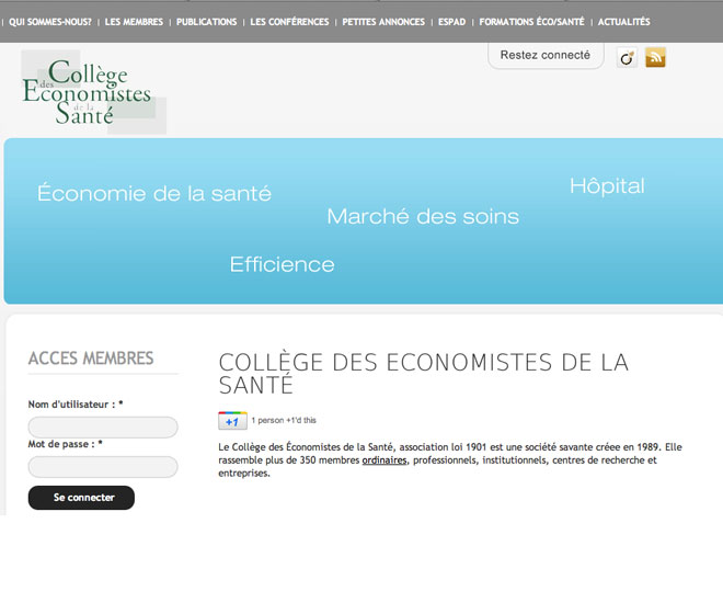 College economistes sante