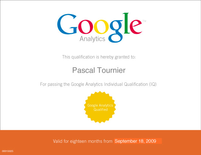 Certification Google Analytics