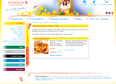 produit boutique en ligne sveltis