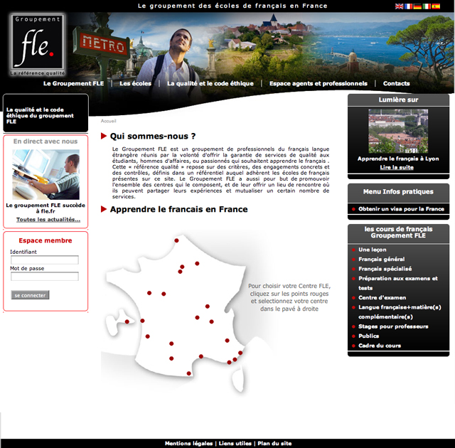 Site Internet du Groupement FLE