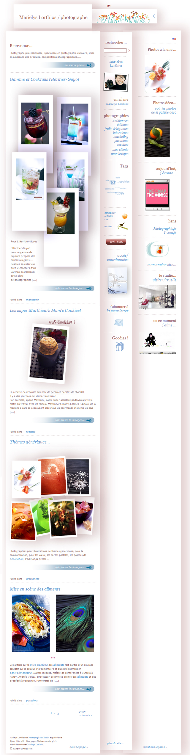 Nouveau site Internet de Marielys Lorthios