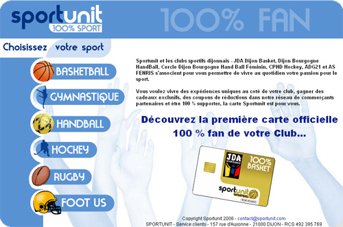 Site Internet Sport Unit
