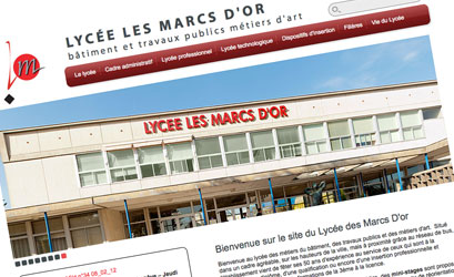 Site Internet du Lyce des Marcs d’Or