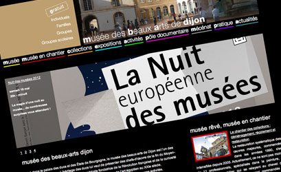 Nouveau site Internet pour le muse des Beaux-Arts de Dijon