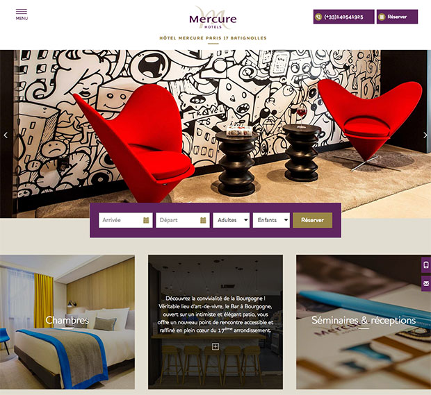 accueil internet mercure batignolles