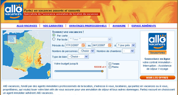 Site Allo Vacances
