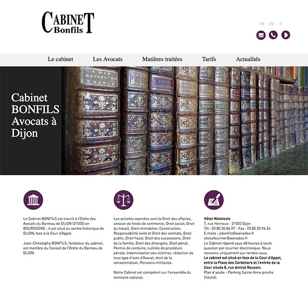 site internet avocat bonfils