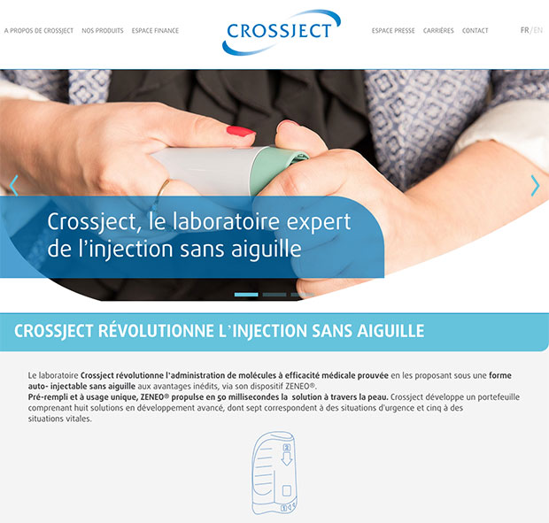 accueil internet crossject