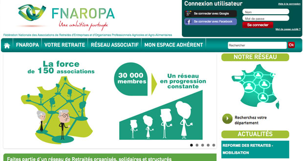 Accueil site Internet FNAROPA