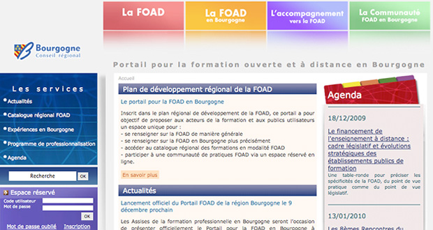 portail de la FOAD Bourgogne
