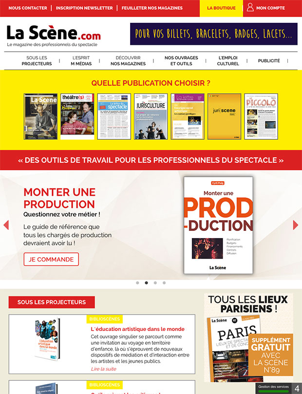 accueil internet la scene