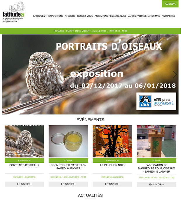 accueil site internet latitude21