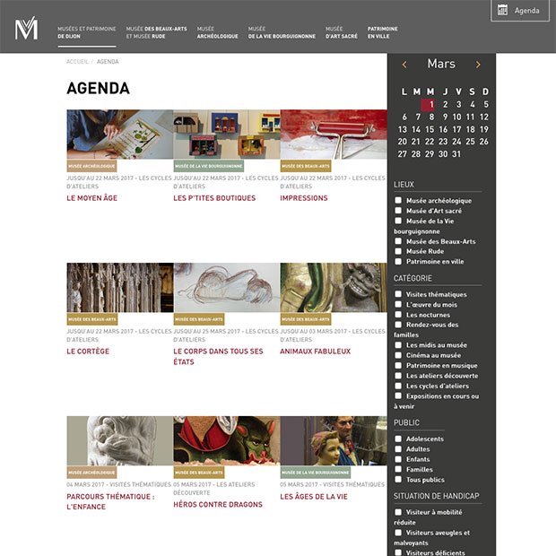 agenda musees dijon