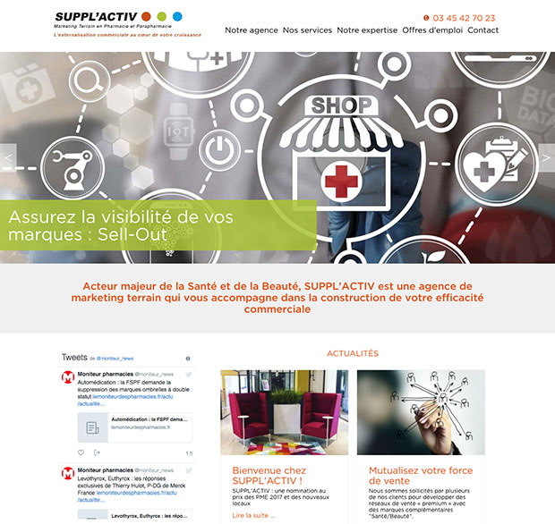 accueil site internet supplactiv