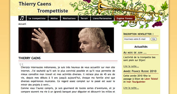 site Internet de Thierry Caens