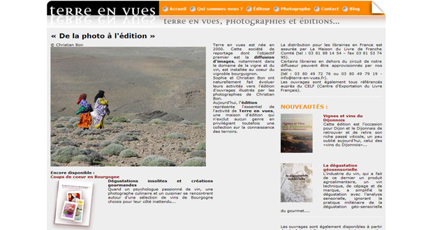 Site de Terre en vues