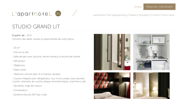 site internet aparthotel dijon