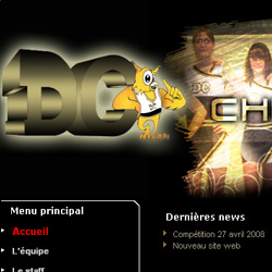 Création du site Internet : le Dijon Cheerleaders 