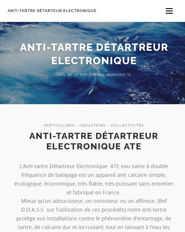 Site web antitartre.fr