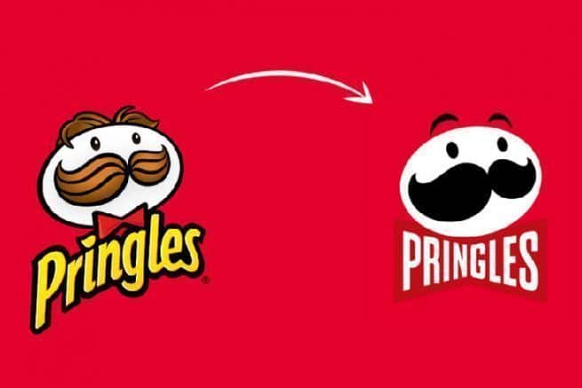 Nouveau logo pringles 2022, fond rouge