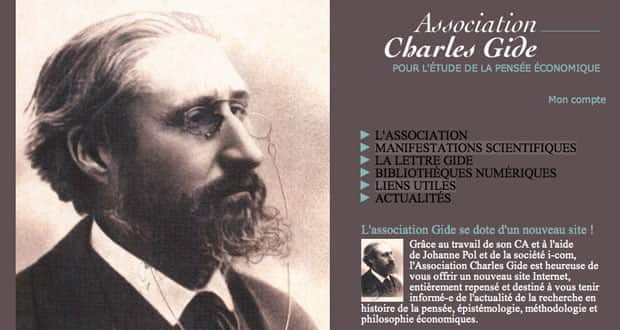 Un site Internet pour l’association Charles Gide