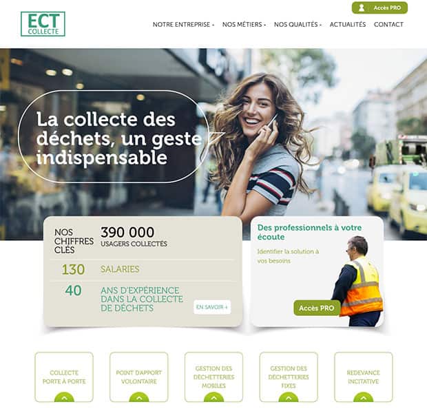 ECT Collecte communique sur Internet