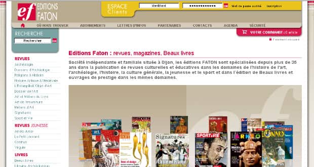 17 sites pour les Éditions Faton