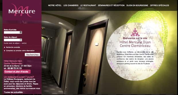 Nouveau site pour l’hôtel Mercure !