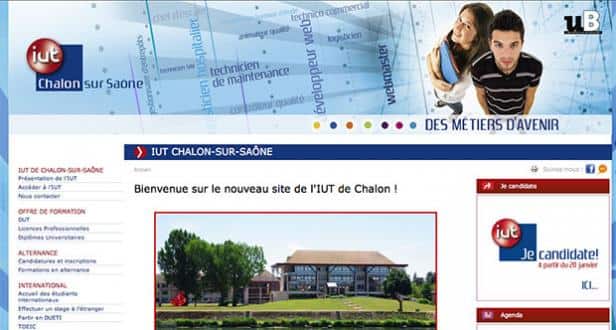 Le site Internet de l’IUT Chalon-sur-Saône fait peau neuve