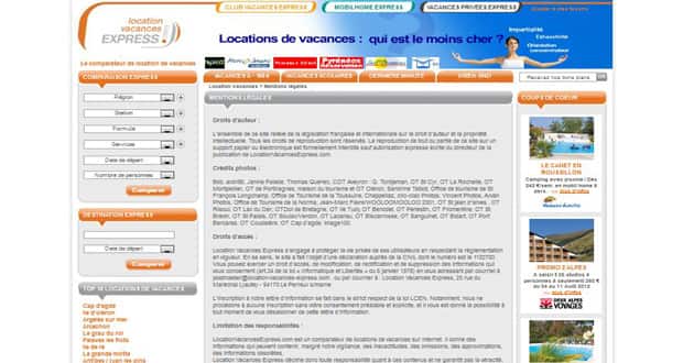 Site de Location Vacances Express