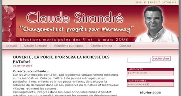 Site pour les municipales de Marsannay