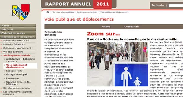 Rapport annuel ville de Dijon 2011