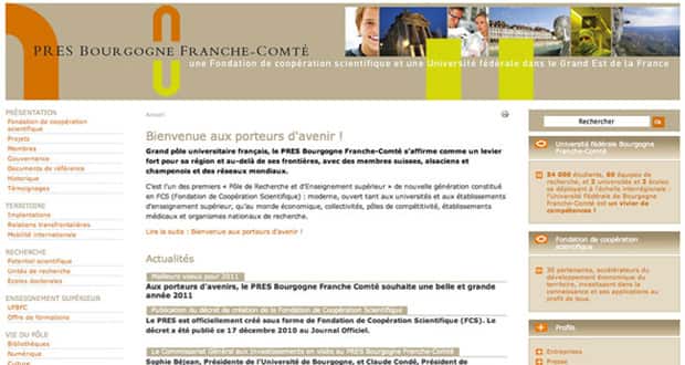 Les sites Internet de l’Université de Bourgogne
