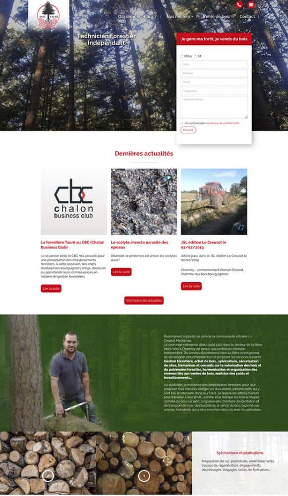 L’entreprise forestière Taurë se fait connaitre sur le web
