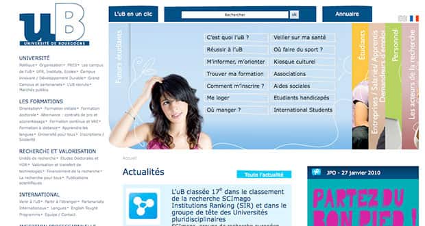 Nouveau site Internet pour l’uB